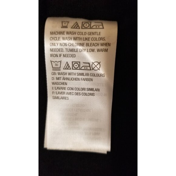 PEACE LOVE WORLD BLACK STRETCH  JACKET ZIP FRONT SIZE S #851 - Picture 9 of 10